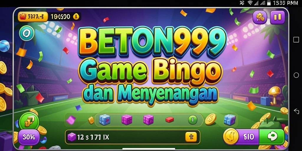 Tampilan gameplay menarik di game Bingo BETON999.