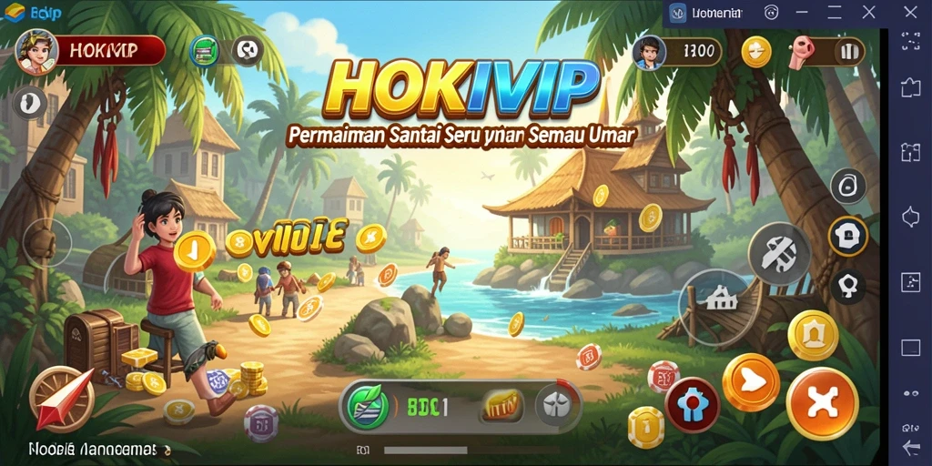 Tampilan gameplay seru dan menyenangkan dari HOKIVIP.
