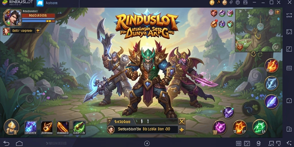 Screenshot gameplay RINDUSLOT menampilkan aksi seru dalam petualangan ARPG.