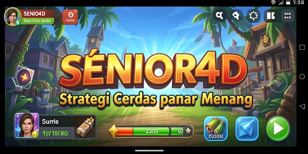 Tampilan gameplay <strong>SENIOR4D</strong> dengan strategi mendebarkan yang menantang.