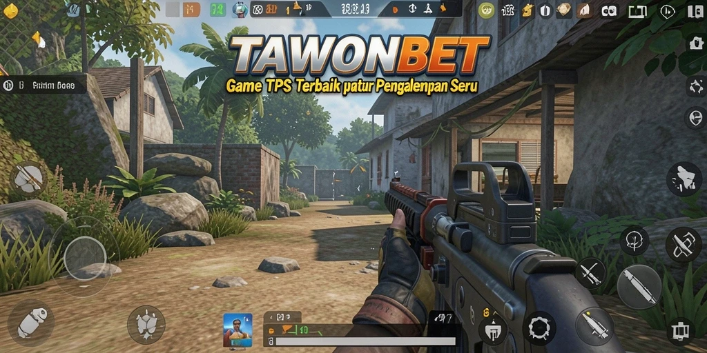 Screenshot utama TAWONBET menampilkan aksi permainan TPS yang mendebarkan.