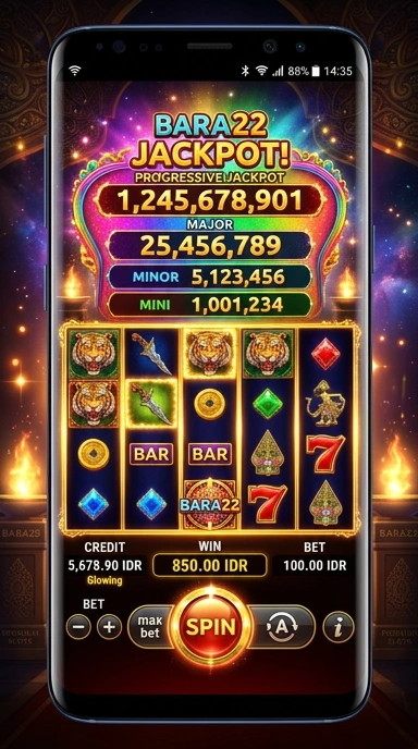 Screenshot dari halaman unduh aplikasi bara22.